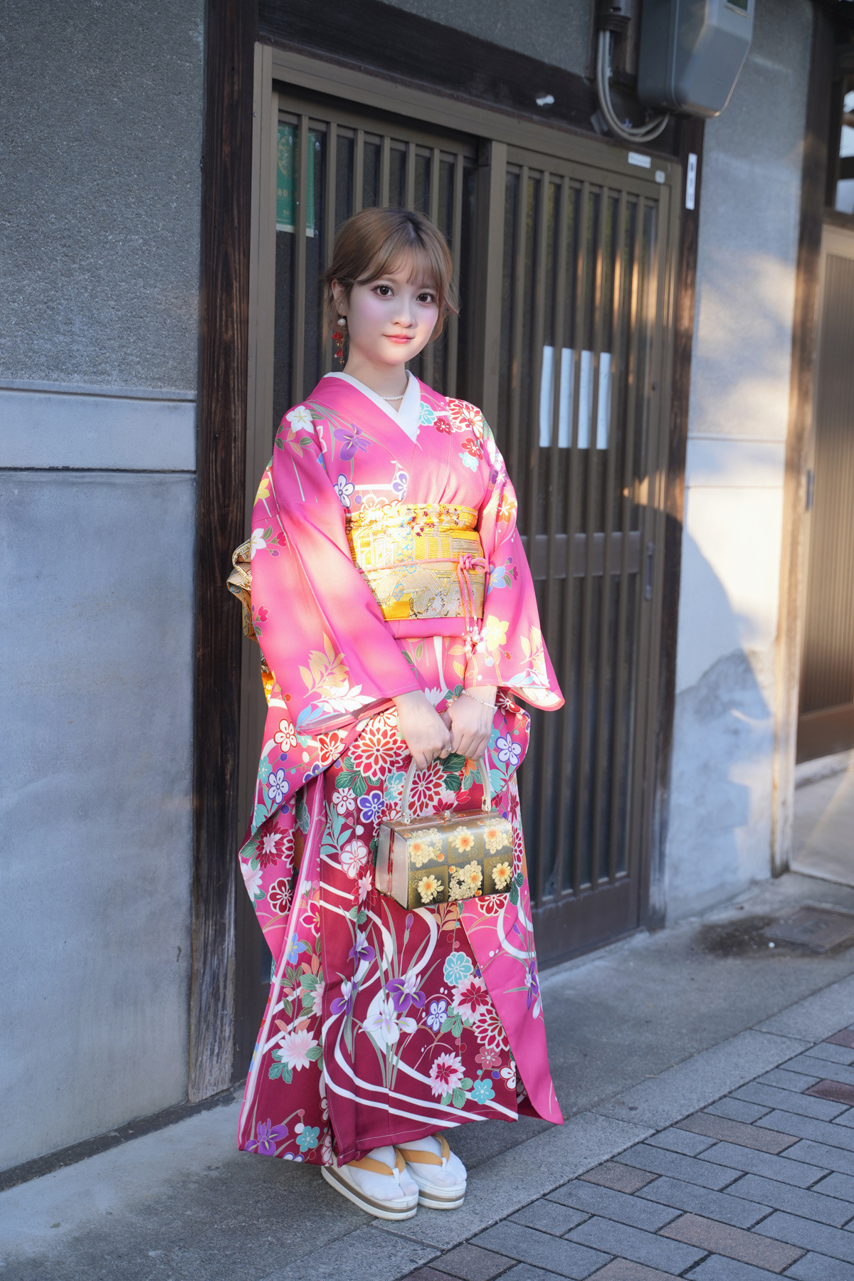 Women Formal Wear For Meeting - Japanese Traditional Vibrating Sleeve Kimono Bar