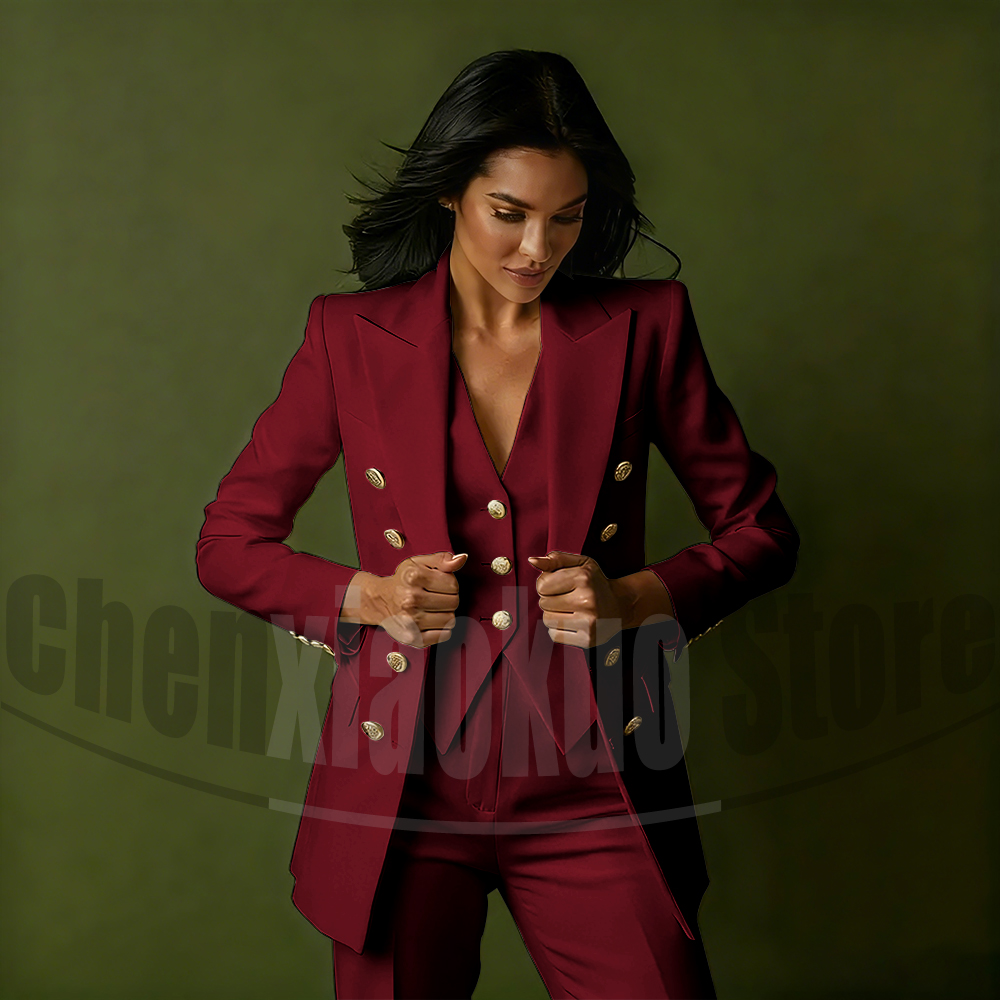 Women's Double Breasted Three  - Women Formal Wear Shirt And Pant incelemesi ve fiyatı