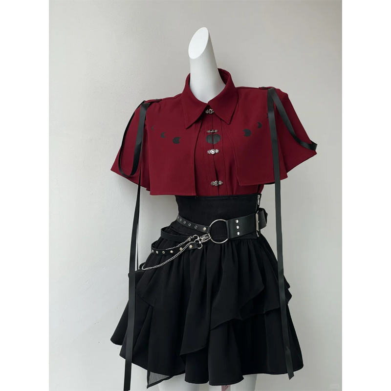 Y2k Aesthetic Lolita Style 2 P - Japanese Women Formal Wear incelemesi ve fiyatı