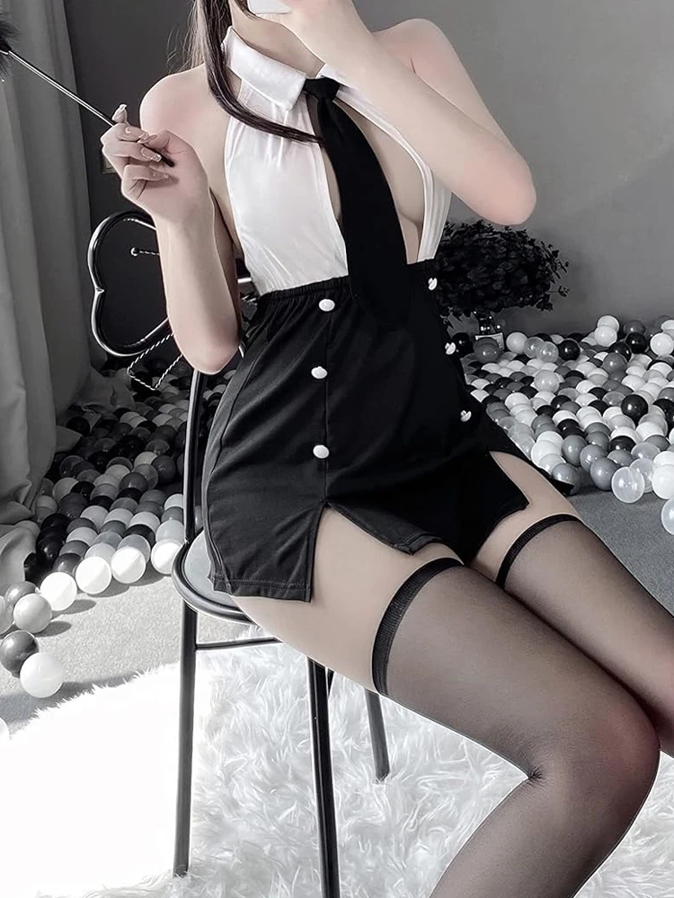 Lencerias Sexy Maid Cosplay Co - Turtleneck Bodysuit Office incelemesi ve fiyatı