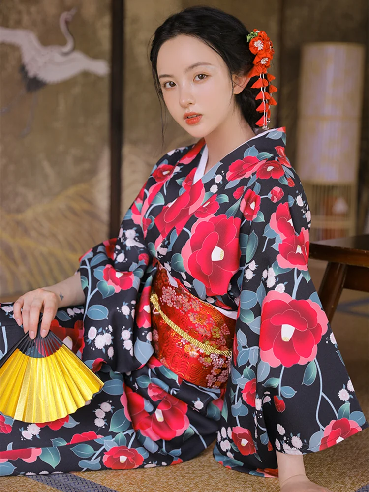 Vintage Style Women's Floral P - Japanese Women Formal Wear incelemesi ve fiyatı