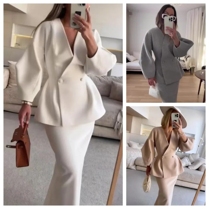 2 Piece Sets Women Outfits Ele - Women Formal Wear For Meeting incelemesi ve fiyatı