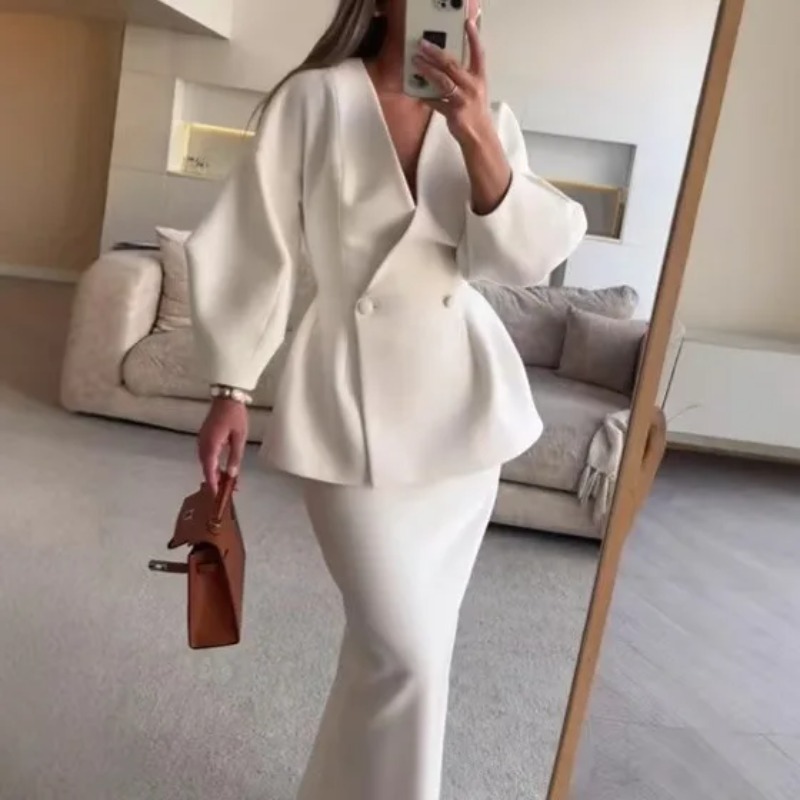 2 Piece Sets Women Outfits Ele - Women Formal Wear For Meeting incelemesi ve fiyatı