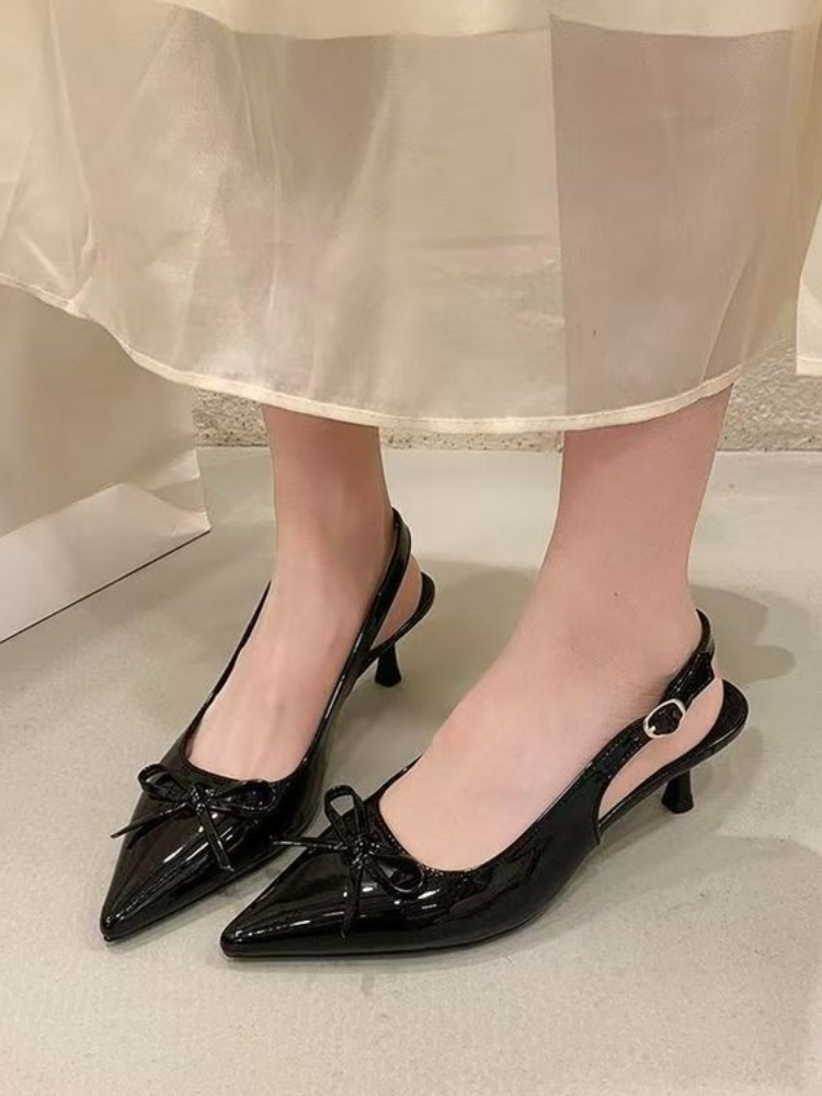 Women Patent Leather Bow Point - Women Formal Wear Heels incelemesi ve fiyatı