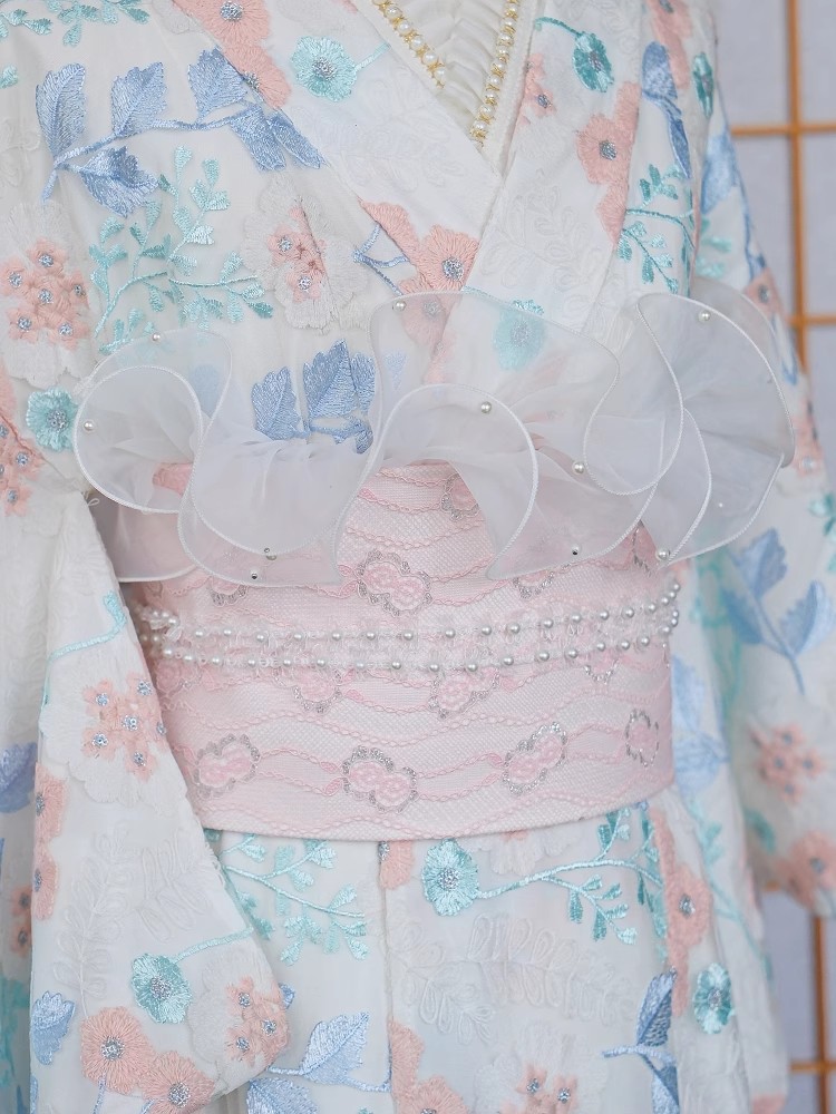 Lace-Trimmed Kimono Undergarme - Japanese Women Formal Wear incelemesi ve fiyatı