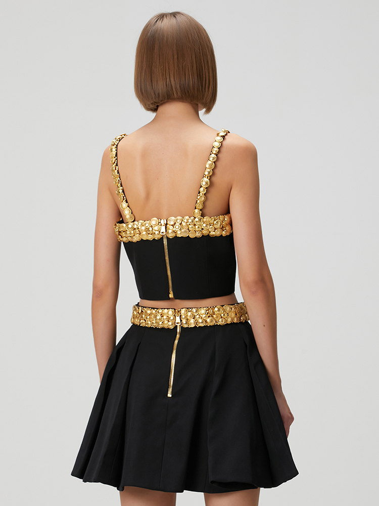 VC Black Two Piece Set Dress w - Women'S Formal Evening Wear Tops incelemesi ve fiyatı