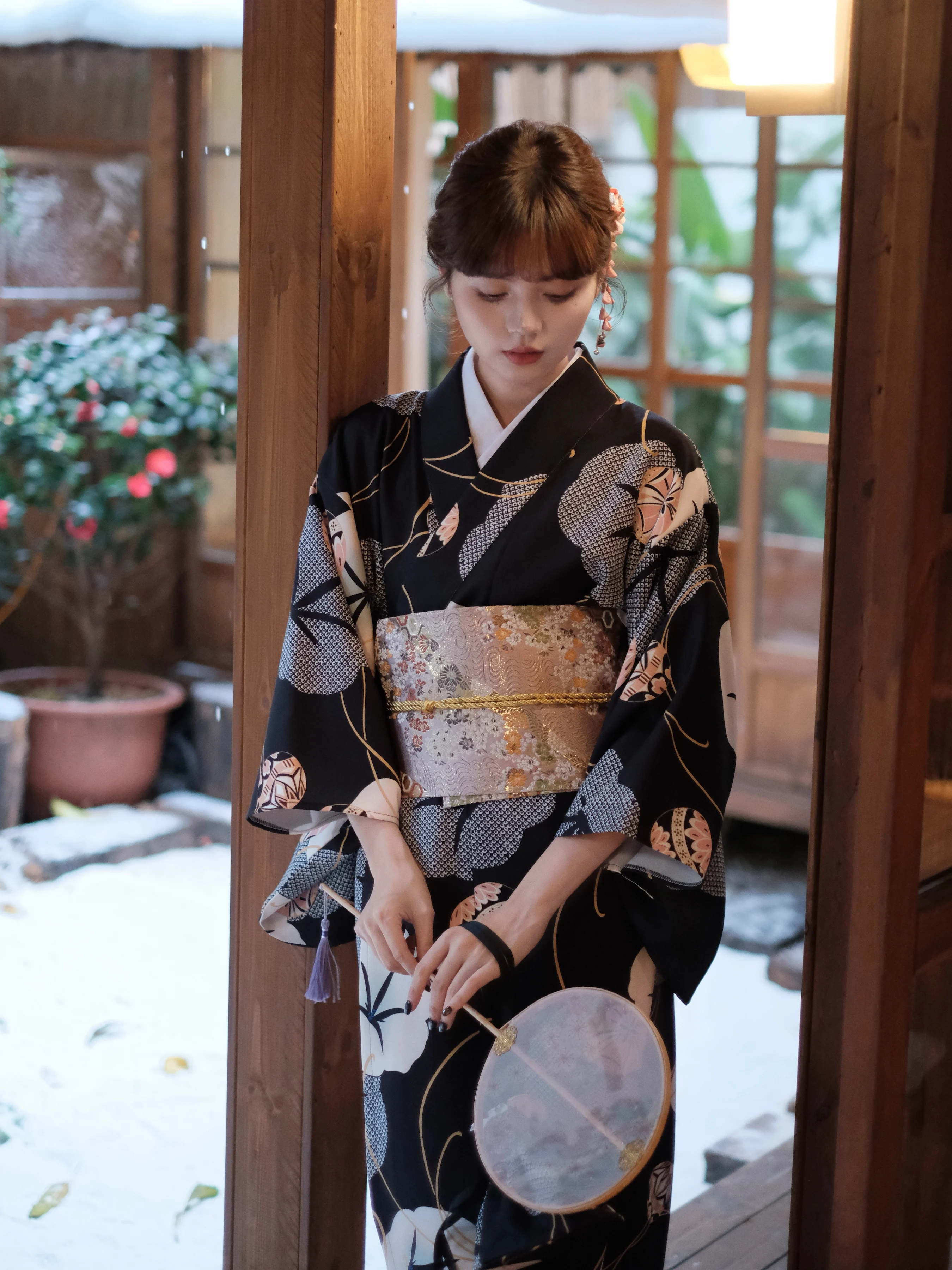 Women Japanese Kimono Black Co - Japanese Women Formal Wear incelemesi ve fiyatı