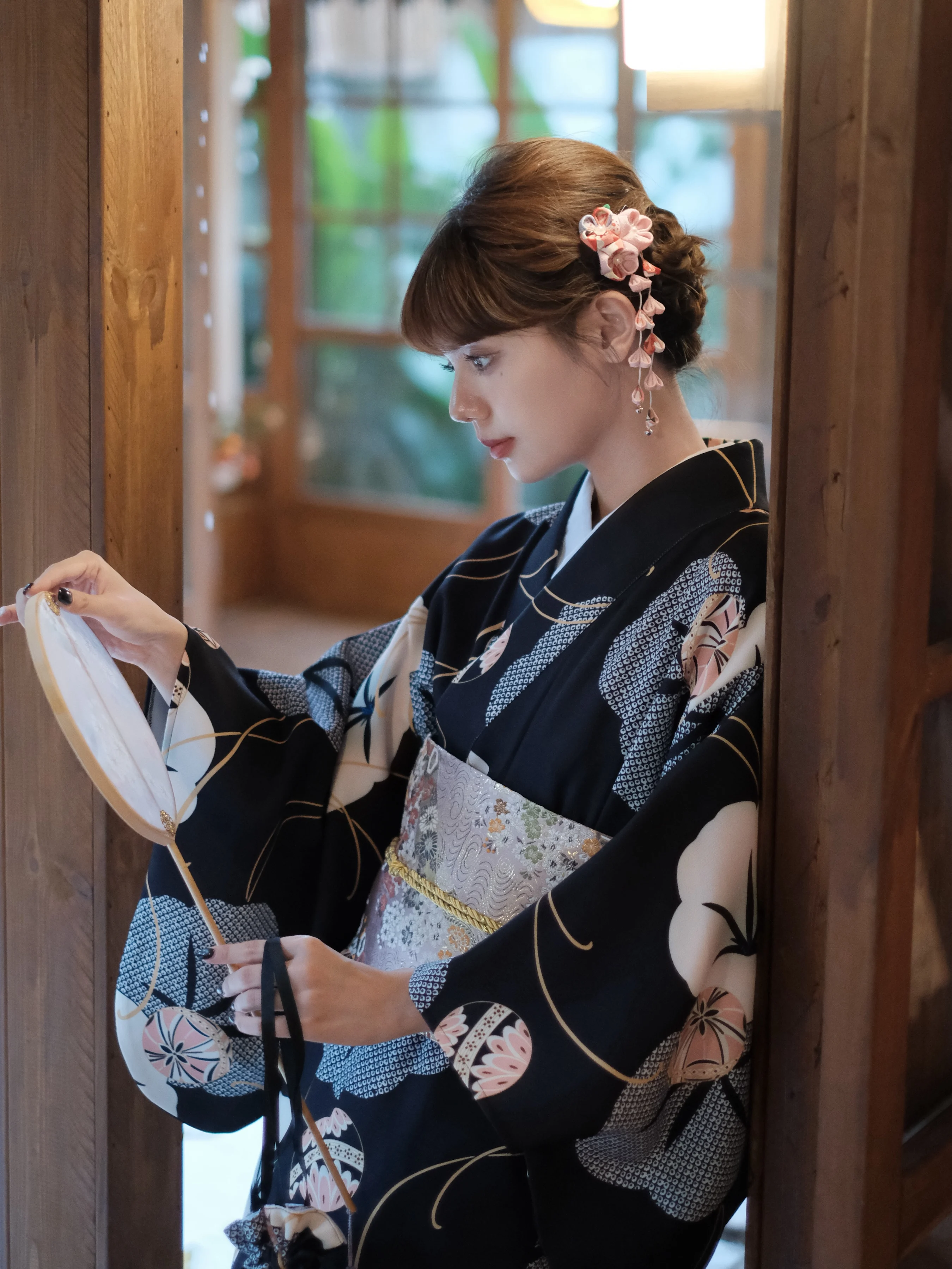 Women Japanese Kimono Black Co - Japanese Women Formal Wear incelemesi ve fiyatı