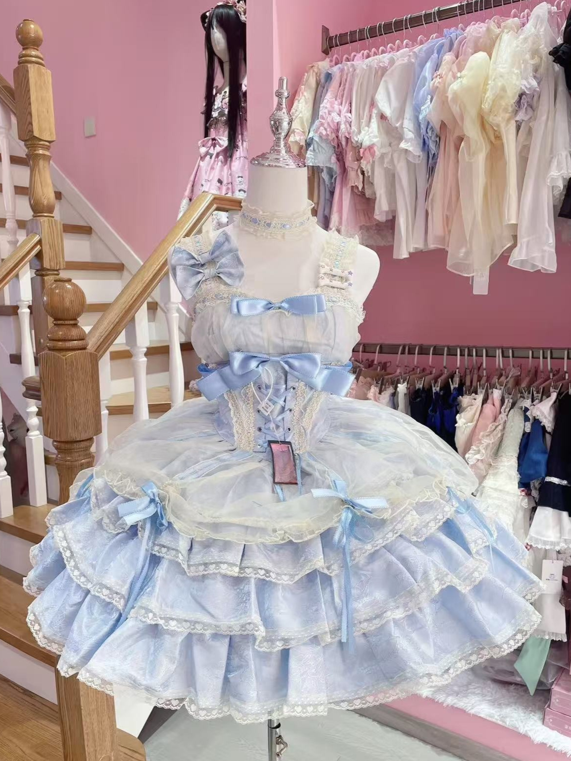 Sweet Elegant Lolita Dress Set - Japanese Women Formal Wear incelemesi ve fiyatı