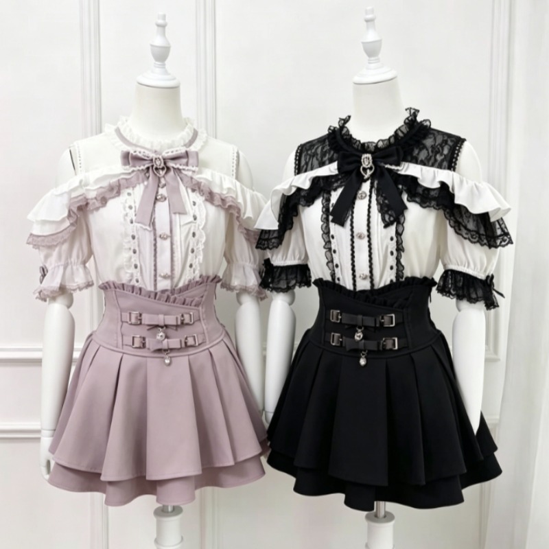 Kawaii Japanese Lolita Blouse  - Women'S Formal Evening Wear Tops incelemesi ve fiyatı