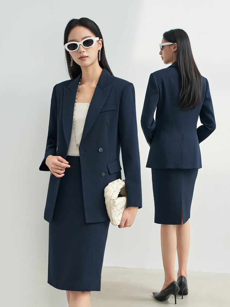 Navy Blue Professional Skirt S - Women Formal Wear Shirt And Pant incelemesi ve fiyatı