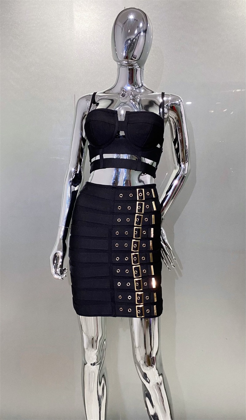 Black White Bandage Women Prom - Women'S Formal Evening Wear Tops incelemesi ve fiyatı