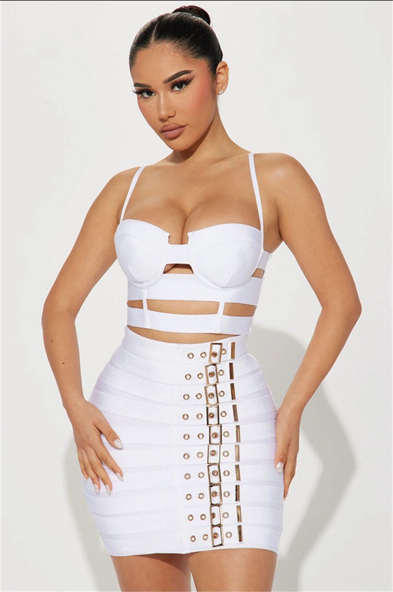 Black White Bandage Women Prom - Women'S Formal Evening Wear Tops incelemesi ve fiyatı